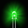 供应LED3MM、5MM绿发绿高亮发光二极管