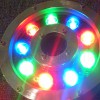 LED水底灯 LED喷泉灯 9*1W RGB七彩 IP68