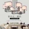 新中式吊灯客厅灯具现代简约布艺铁艺吊灯复古工程卧室餐厅灯