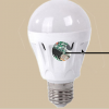 大量供应E27螺口灯头LED声光控节能灯质保3年